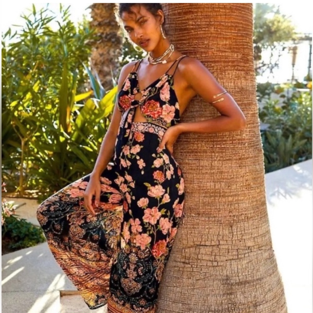 FREE PEOPLE Sundown Floral Jumpsuit, Size 12